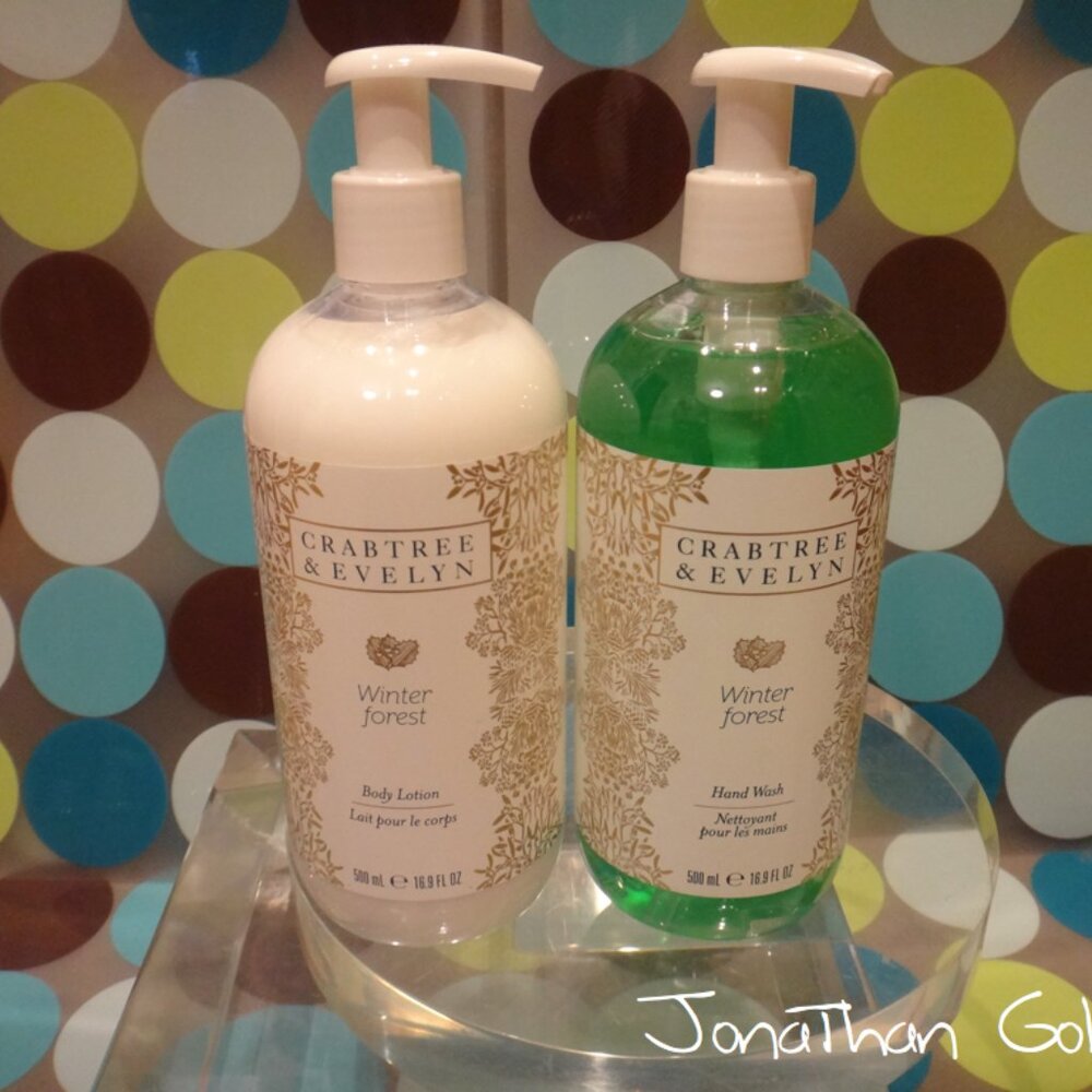 Crabtree & Evelyn Winter Forest Hand Wash & Body Lotion 500mL 16.9 Fl Oz
